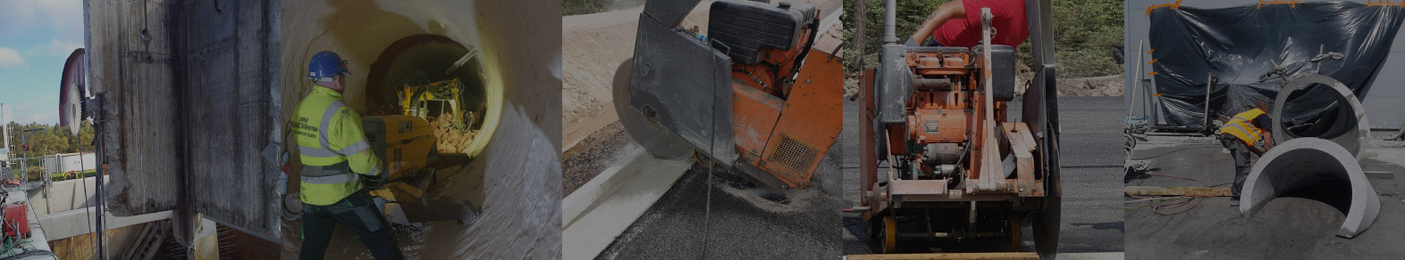 Cutting reinforced concrete